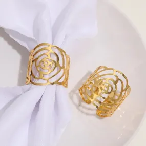 Napkin Holder Rings- Golden Guaz