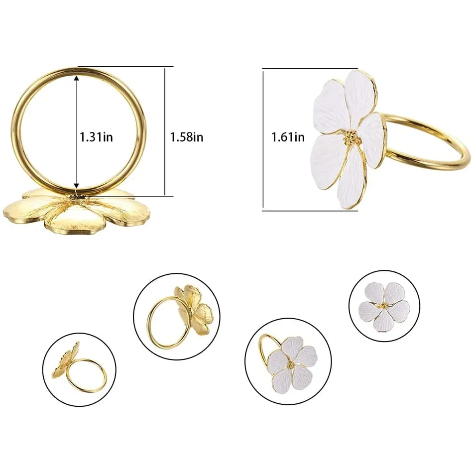 Napkin Holder Rings-Jasmine Silver