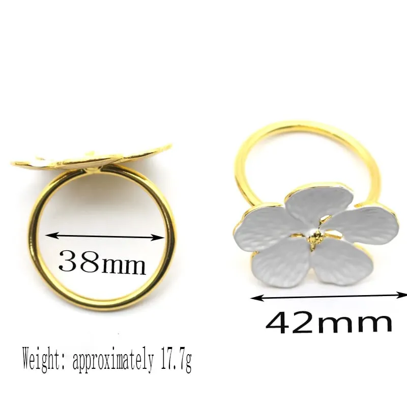 Napkin Holder Rings-Jasmine Silver