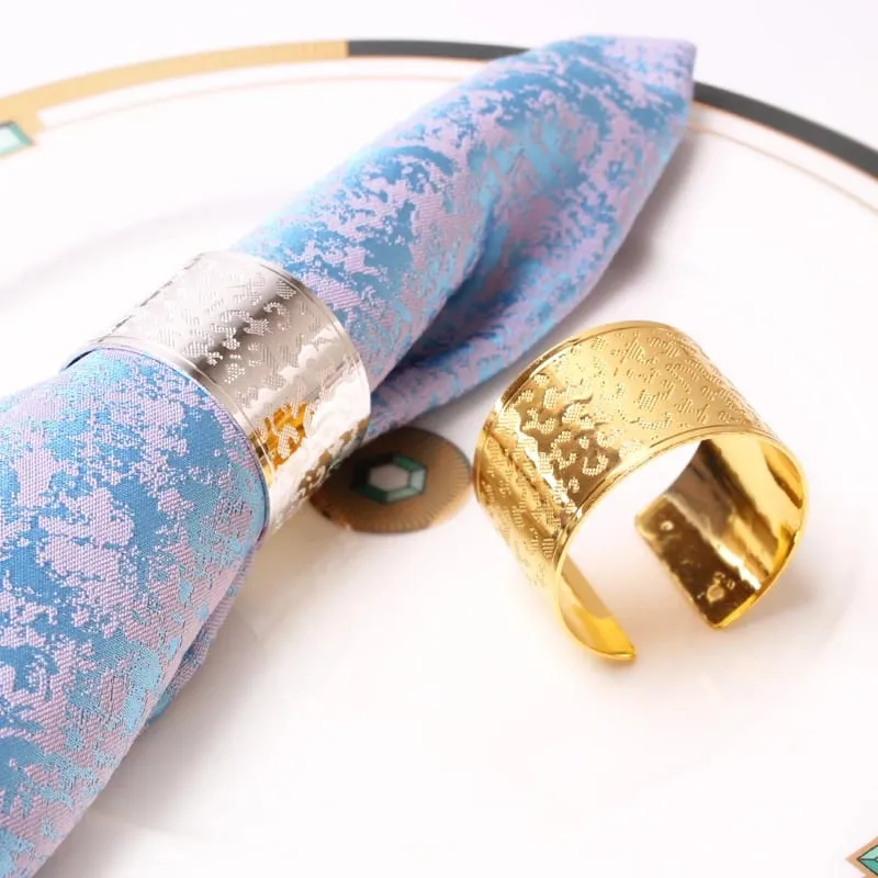 Napkin Holder Rings-Leopard Print(Sliver)