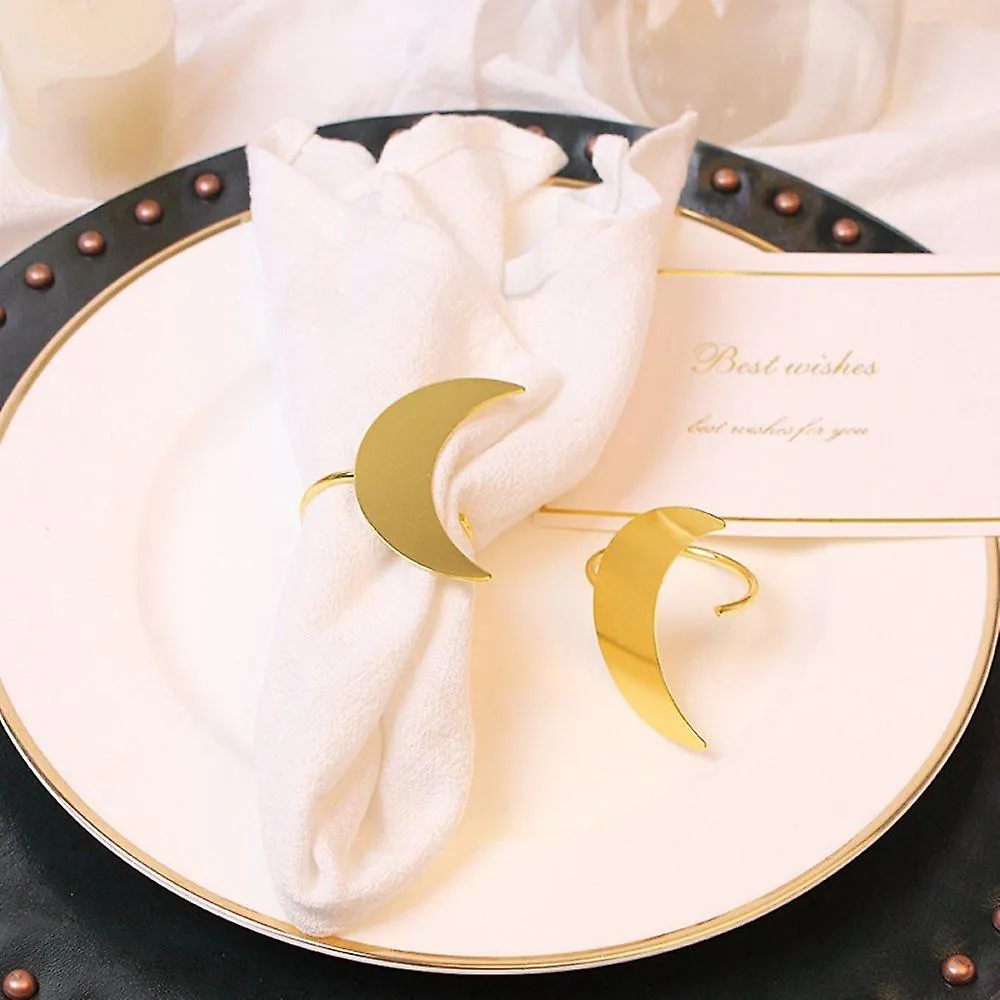 Napkin Holder Rings-Moon(Gold)