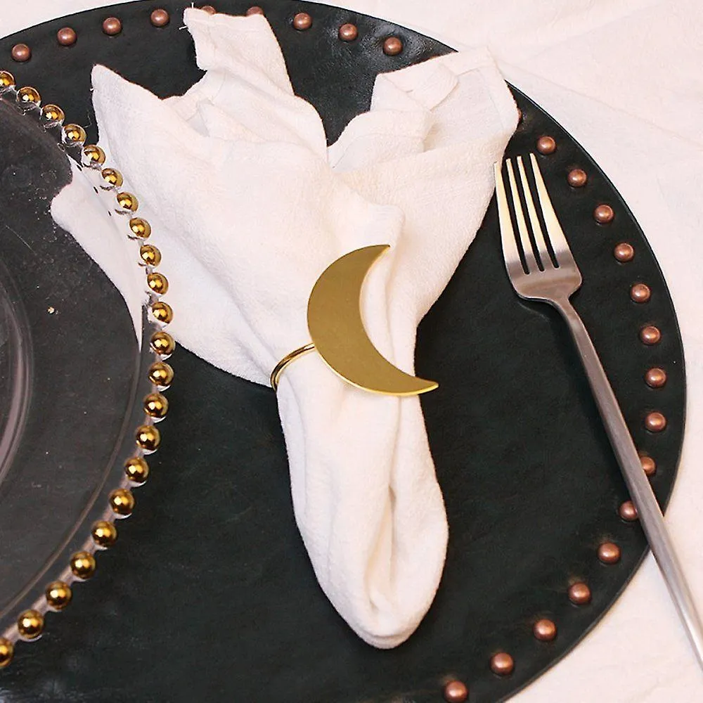 Napkin Holder Rings-Moon(Gold)