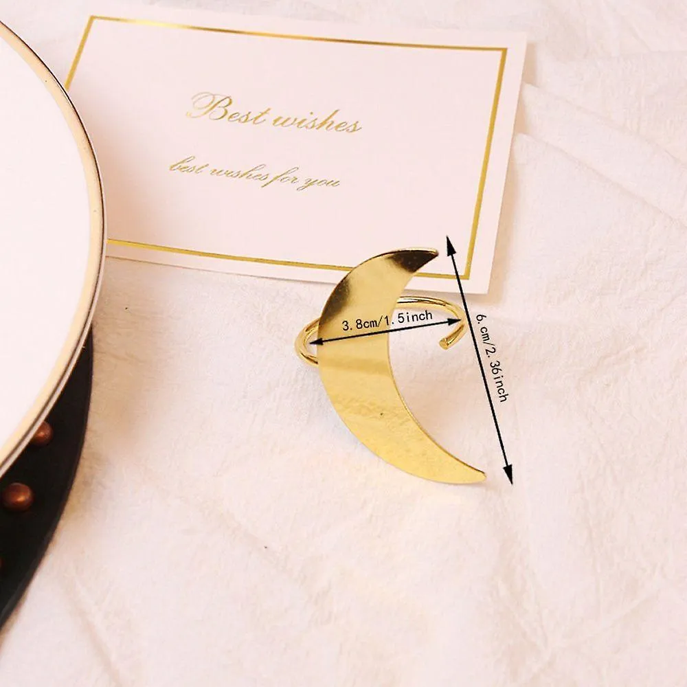 Napkin Holder Rings-Moon(Gold)