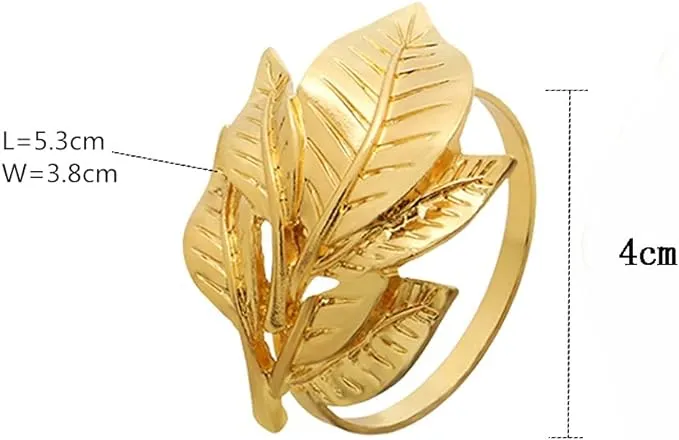 Napkin Holder Rings-Multi Patels(Gold)