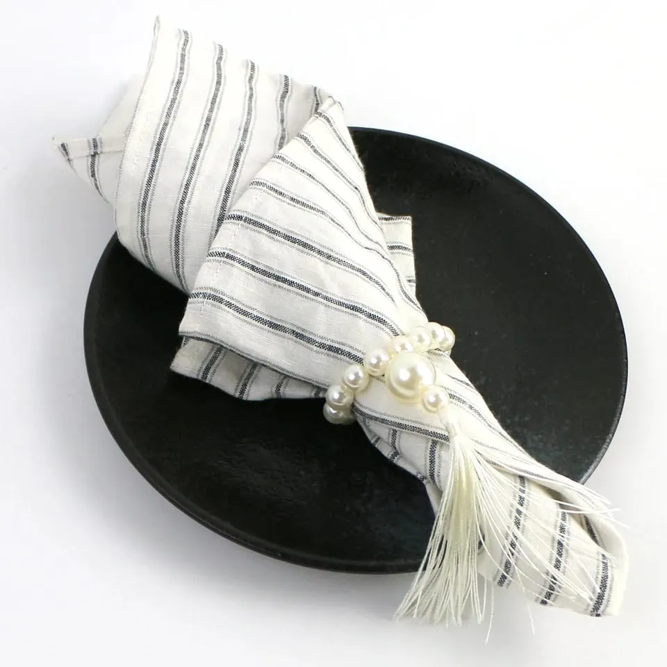 Napkin Holder Rings-Pearl Beads