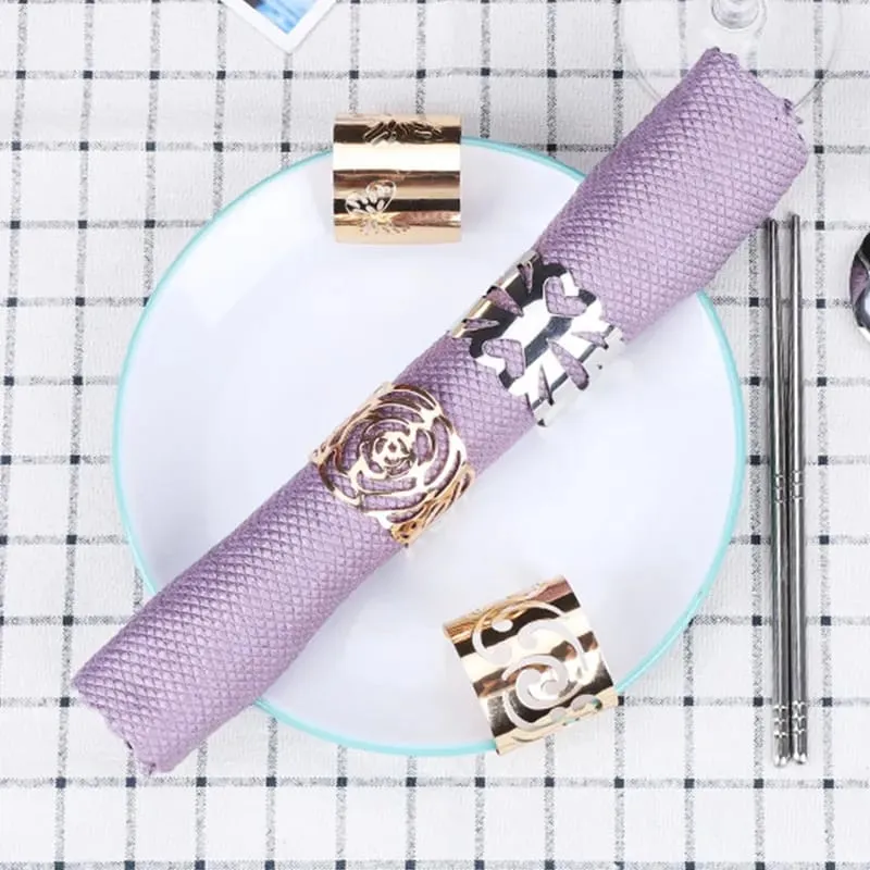 Napkin Holder Rings-Silver Guaz