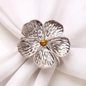 Napkin Holder Rings-Sliver Jasmin