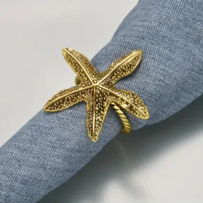 Napkin Holder Rings-StarFish(Gold)