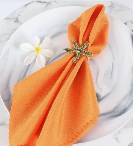 Napkin Holder Rings-StarFish(Gold)