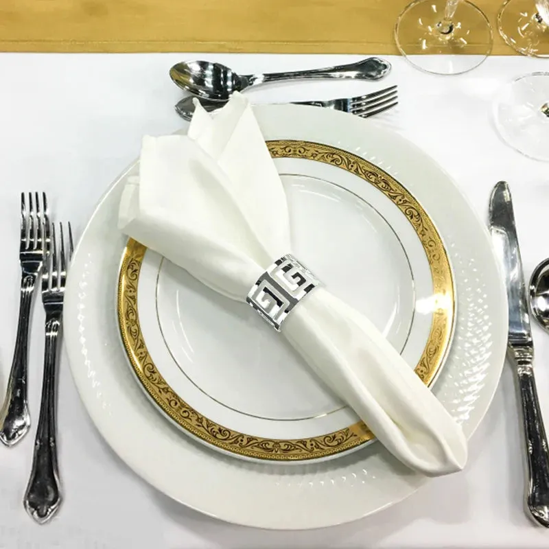 Napkin Holder Rings-Versace(Sliver)
