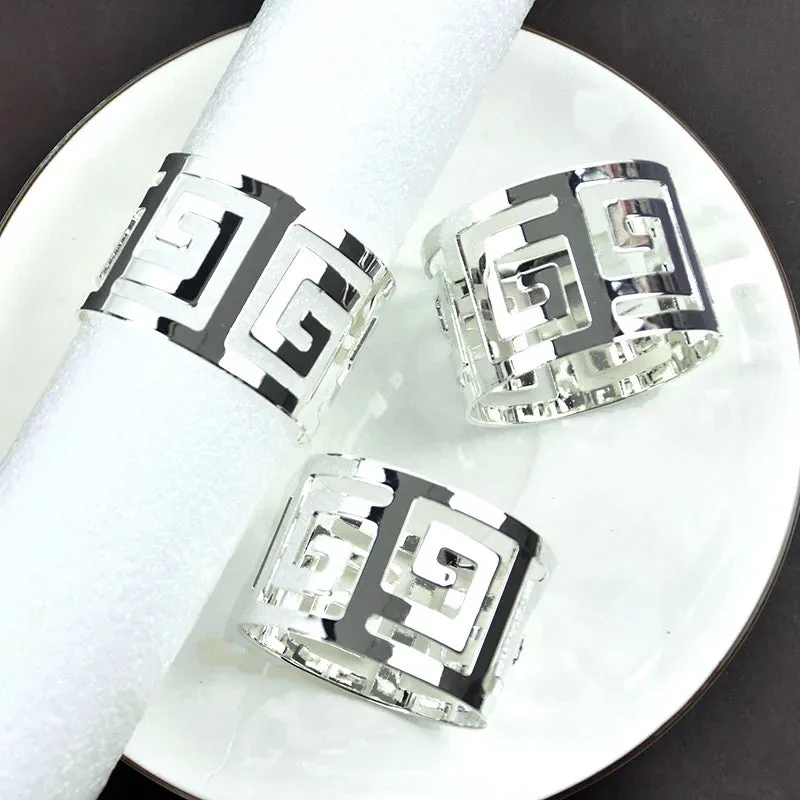 Napkin Holder Rings-Versace(Sliver)