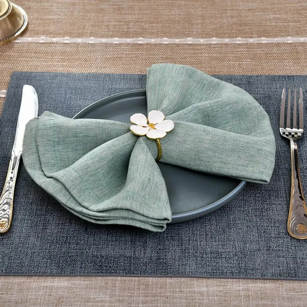 Napkin Holder Rings-White Jasmin