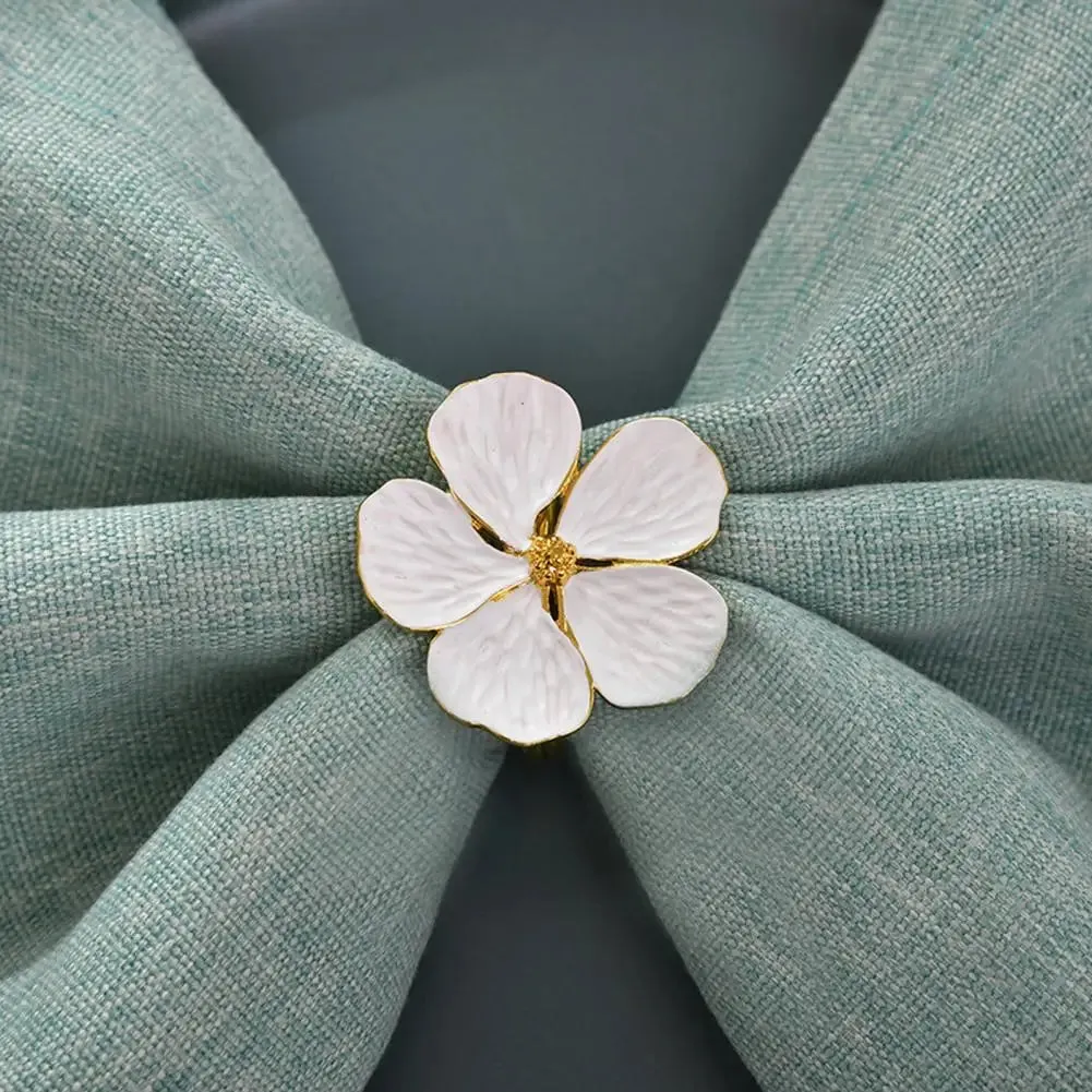 Napkin Holder Rings-White Jasmin