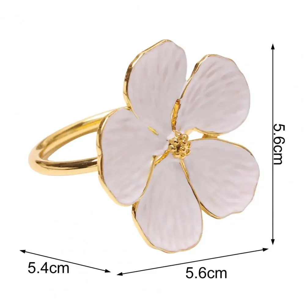 Napkin Holder Rings-White Jasmin