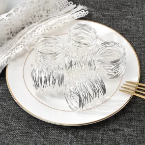 Napkin Holder Rings-Wire Mesh Silver