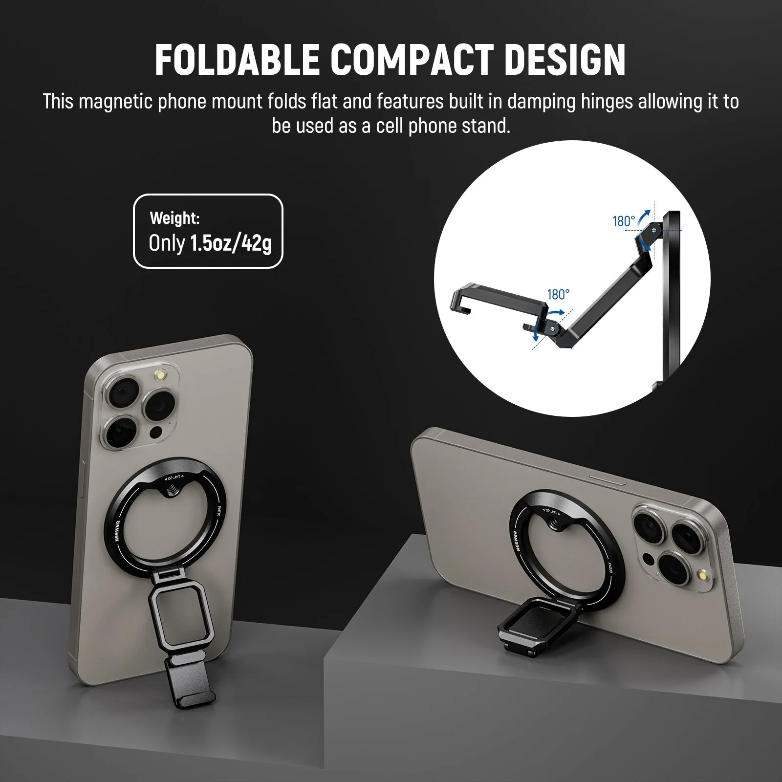 NEEWER PA030 Magnetic iPhone Tripod Mount