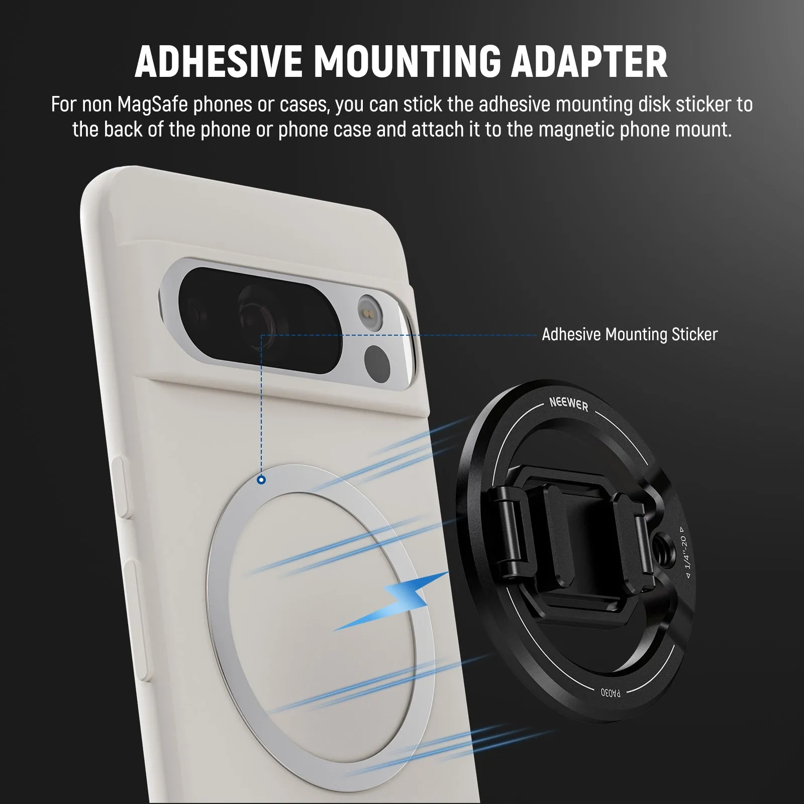 NEEWER PA030 Magnetic iPhone Tripod Mount