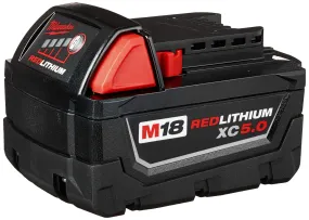 Open Box -  Milwaukee 48-11-1850 M18 18-Volt Li-Ion XC Extended Capacity Battery Pack 5.0Ah