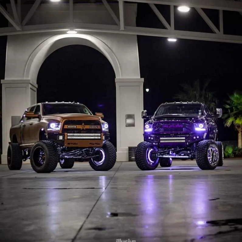 Oracle LED Headlight Halo Rings Ram 1500/2500 (2013-2018) Multicolored RGB LED