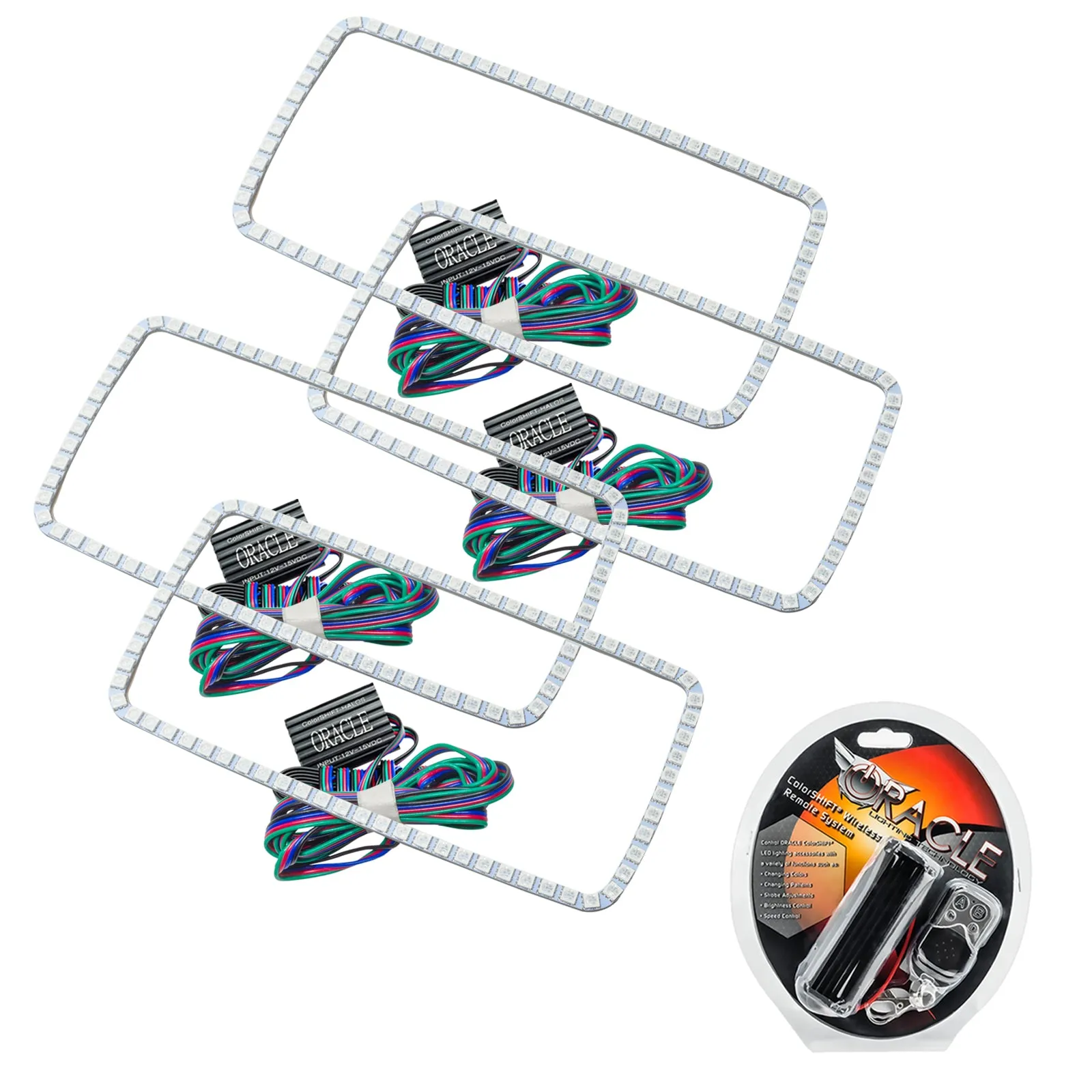 ORACLE Lighting 2007-2013 GMC Sierra LED Headlight Halo Kit (Square Style)