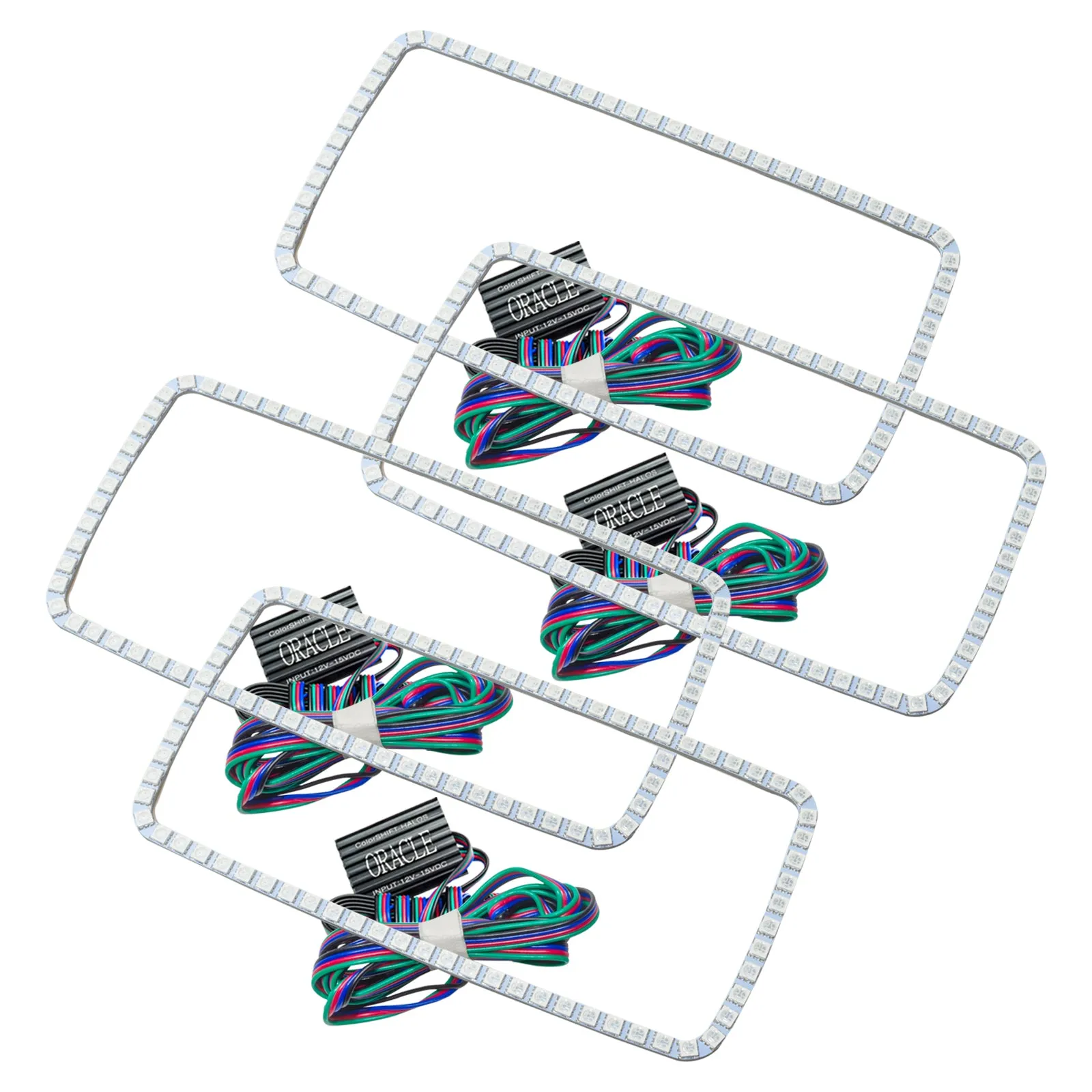 ORACLE Lighting 2007-2013 GMC Sierra LED Headlight Halo Kit (Square Style)
