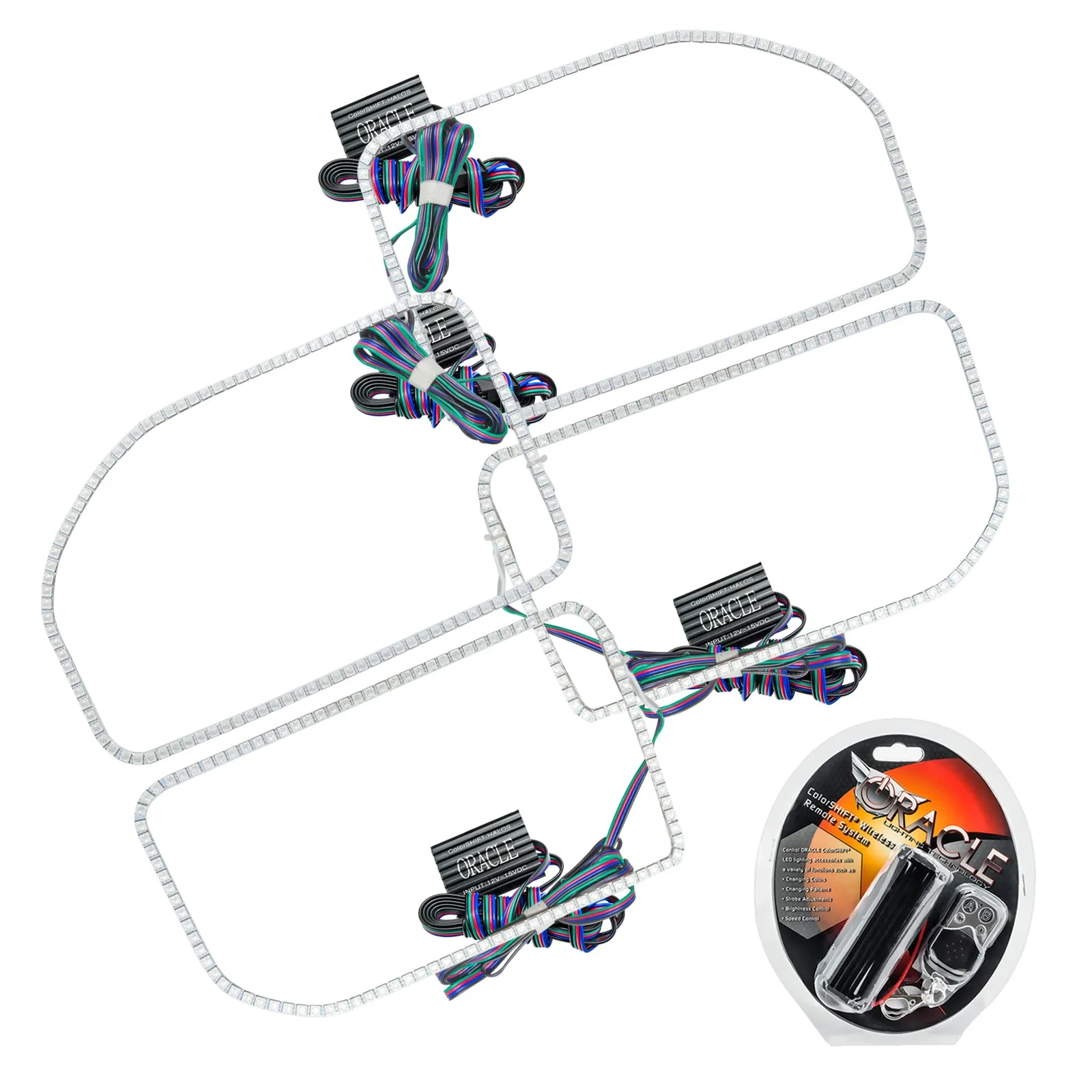 ORACLE Lighting 2011-2016 Ford F-250/F-350 LED Headlight Halo Kit (Square Ring Design)
