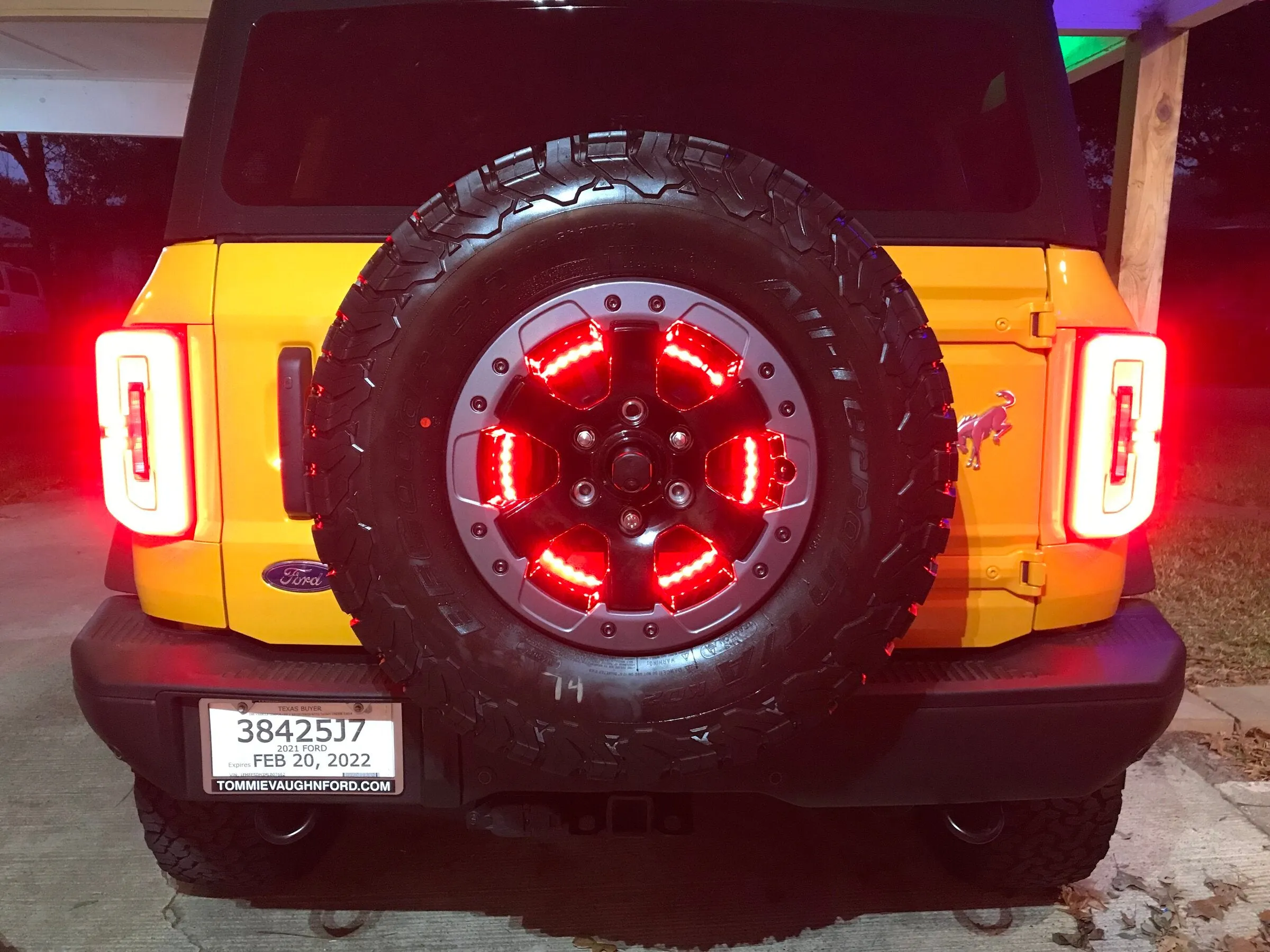 ORACLE Lighting LED Illuminated Spare Tire Wheel Ring Third Brake Light - Ford Bronco