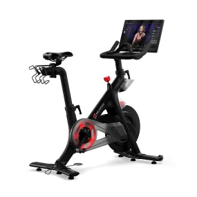 Original Peloton Bike | Indoor Stationary Exercise Bike With Immersive 22" Hd Touchscreen (Updated Seat Post)
