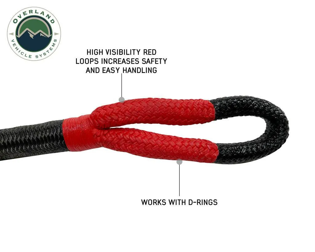 Overland Vehicle Systems Ultimate Recovery Package - Brute Kinetic Rope, Recovery Shovel, Recovery Ramp, 5/8" Soft Shackle | Universal