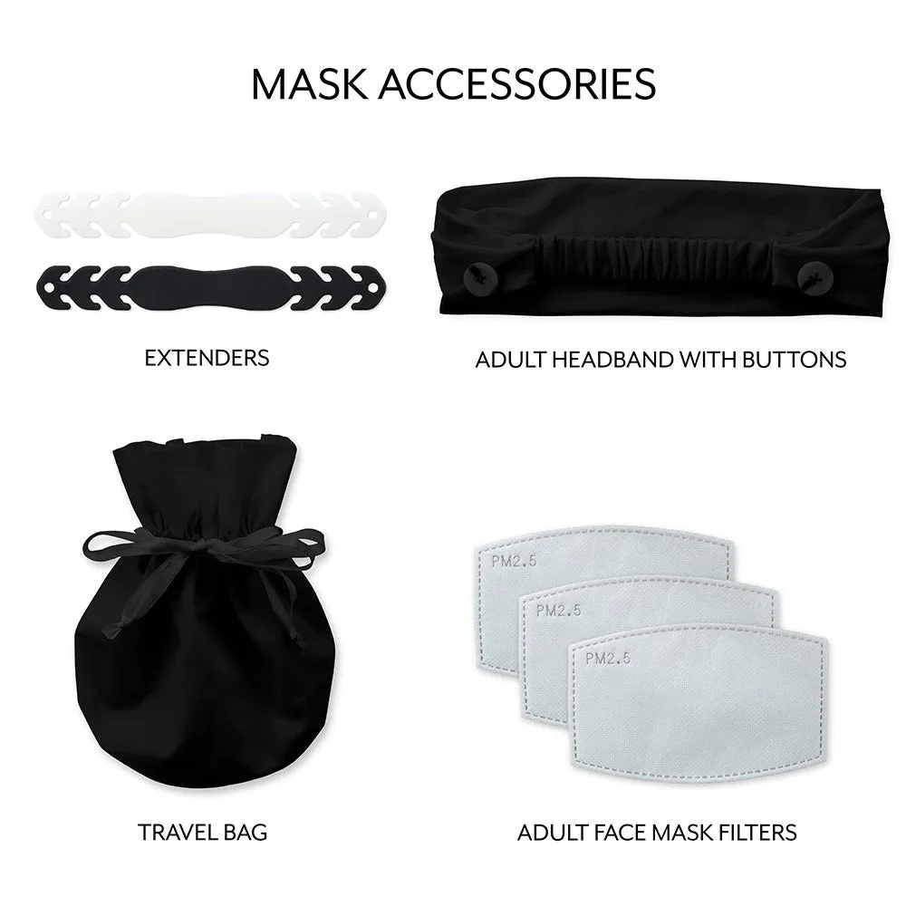 Panda Print Kids Protective Cloth Face Mask