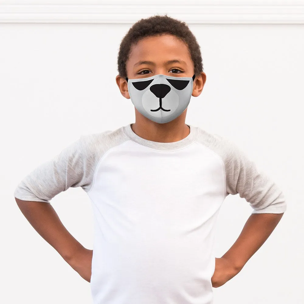 Panda Print Kids Protective Cloth Face Mask