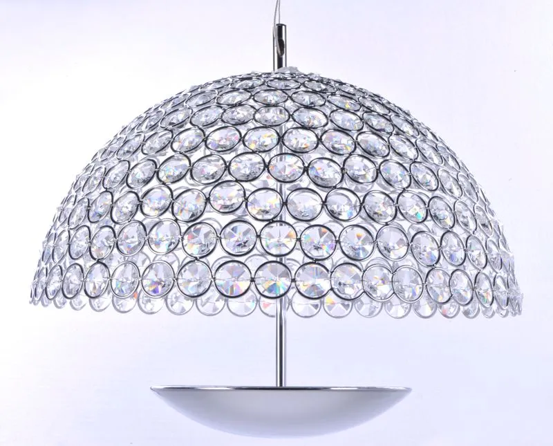 Parasol 16.25" Single Light Pendant in Polished Chrome