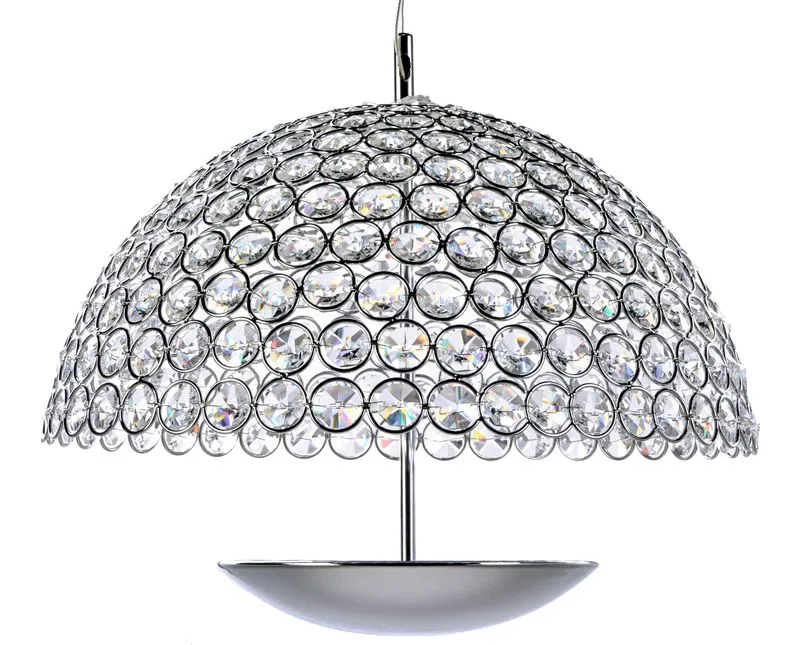 Parasol 16.25" Single Light Pendant in Polished Chrome