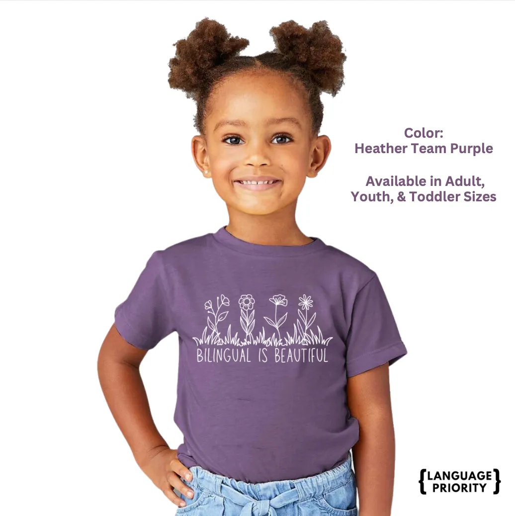 "Bilingual is Beautiful" - Adult Short Sleeve Tee