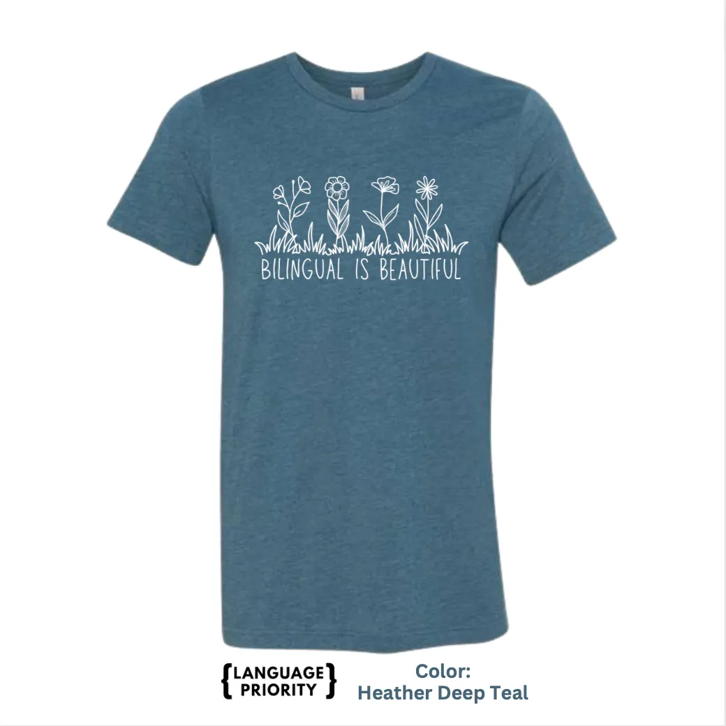 "Bilingual is Beautiful" - Adult Short Sleeve Tee