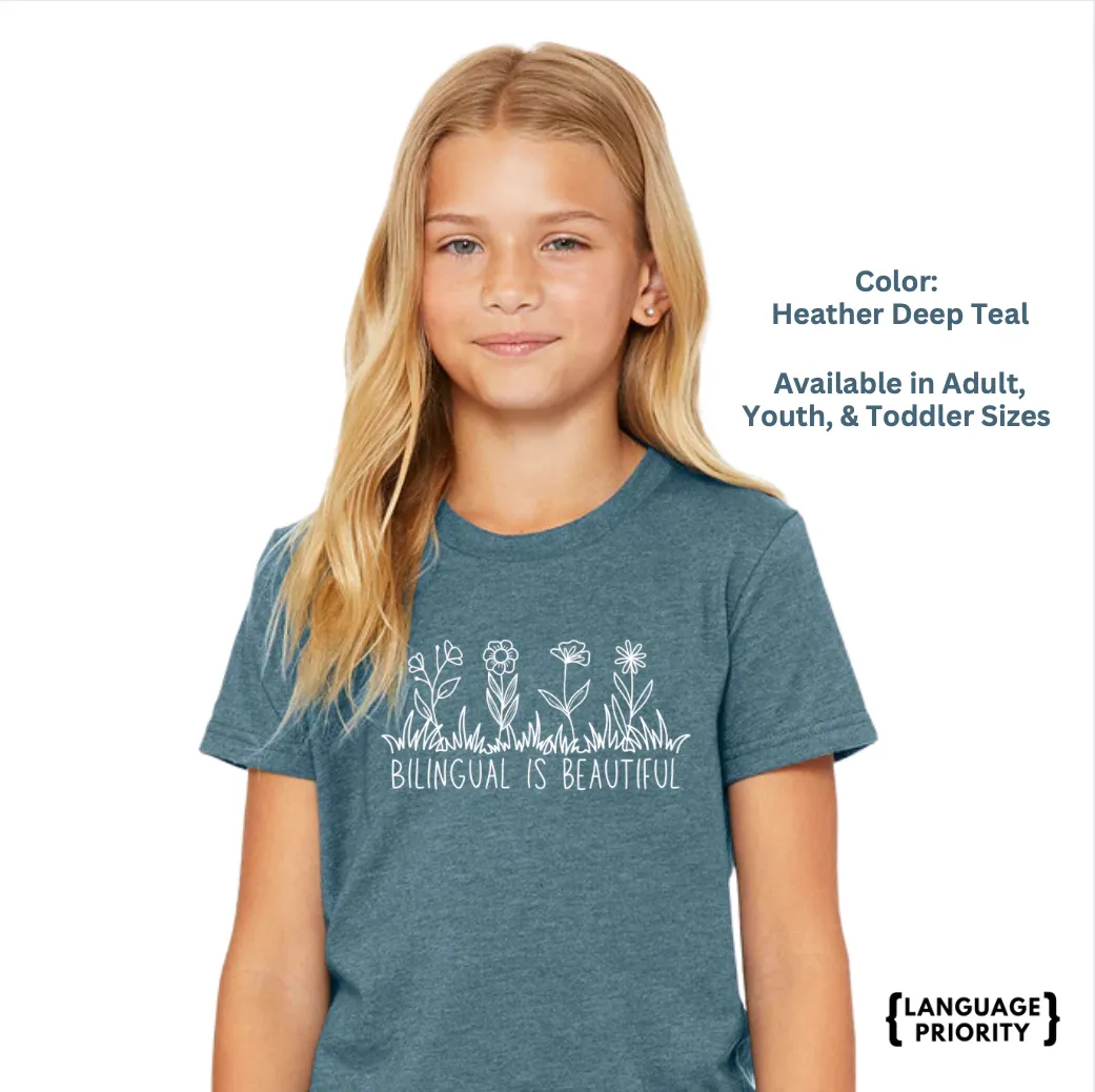 "Bilingual is Beautiful" - Adult Short Sleeve Tee