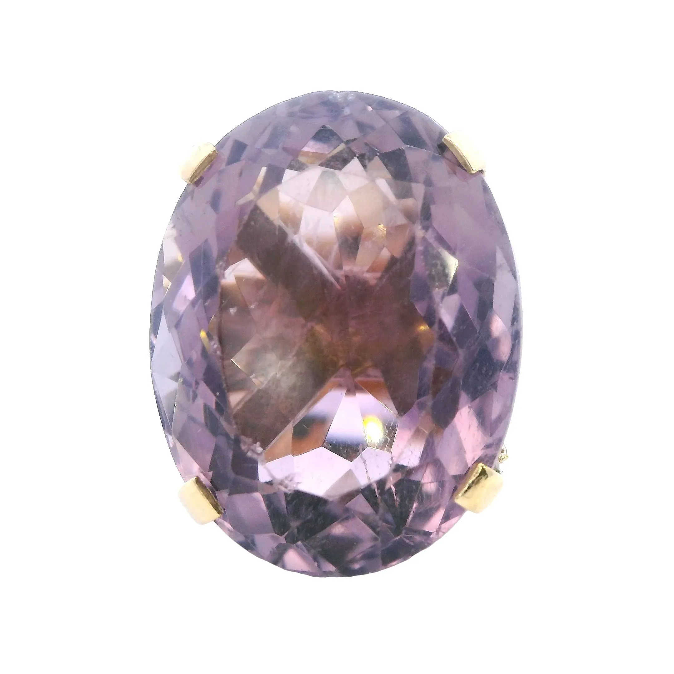 Radiant Treasure: 9ct Yellow Gold Amethyst Ring – A Sustainable Choice