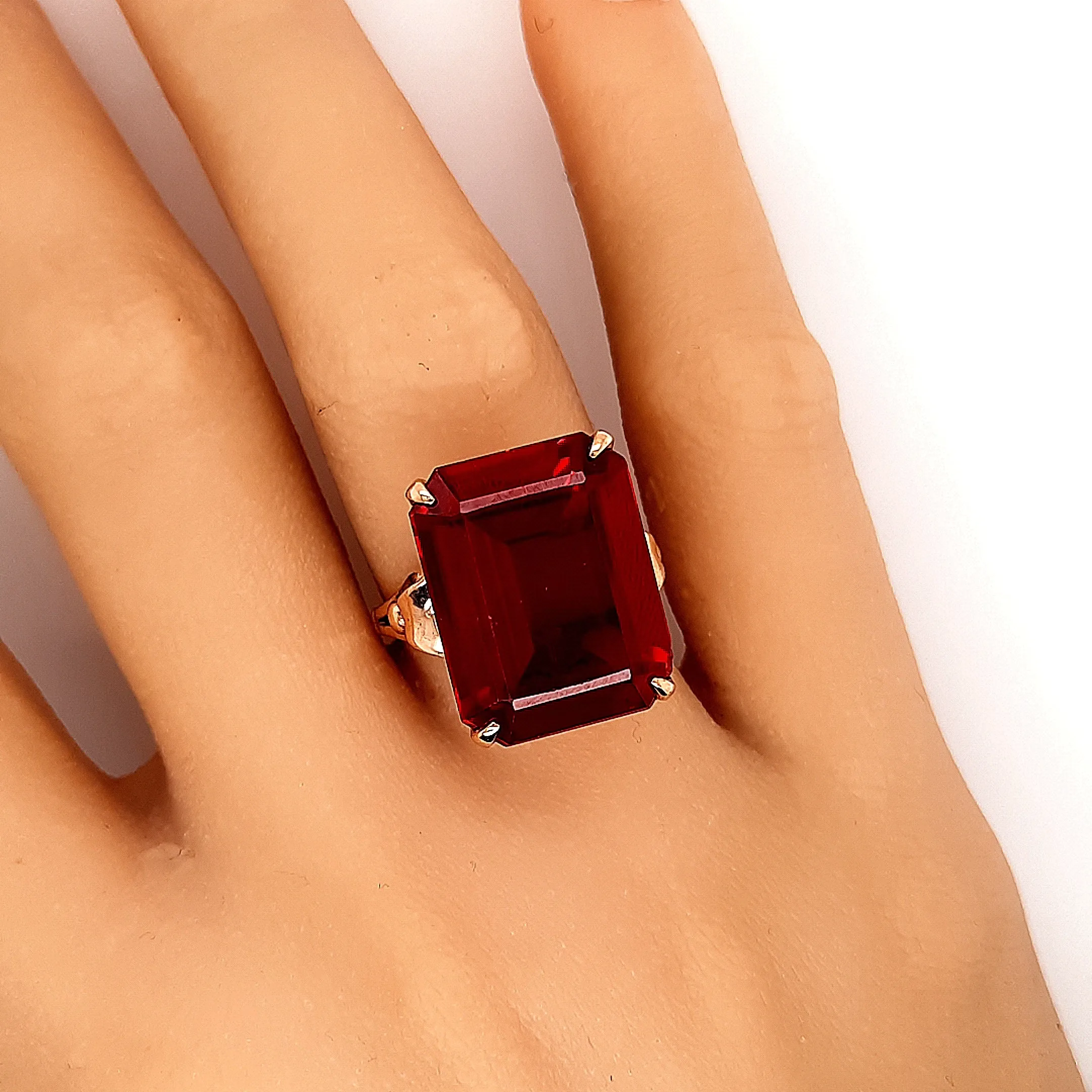 Ruby & Yellow Gold Dress Ring