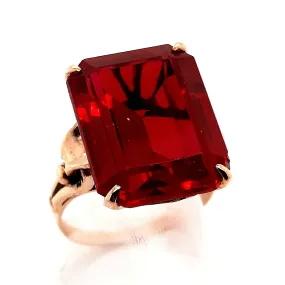 Ruby & Yellow Gold Dress Ring