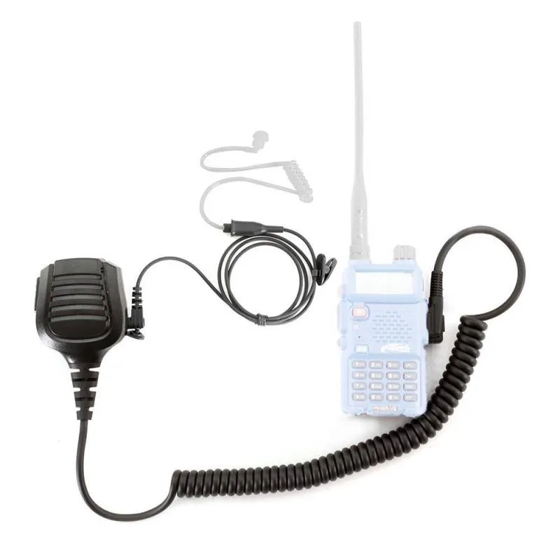 Rugged Radios PATROL Moto Kit - V3 Radio - Ear Piece - Hand Mic