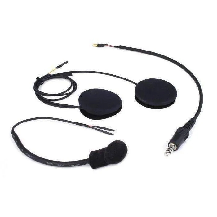 Rugged Radios Peltor Coil Cord Helmet Kit with Flex Boom Mic & Helmet Speakers