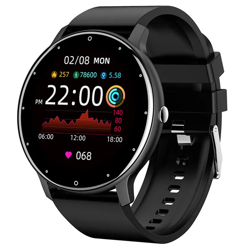 Smart Bracelet Heart Rate Blood Pressure Sleep Monitoring Pedometer Silicone Watch