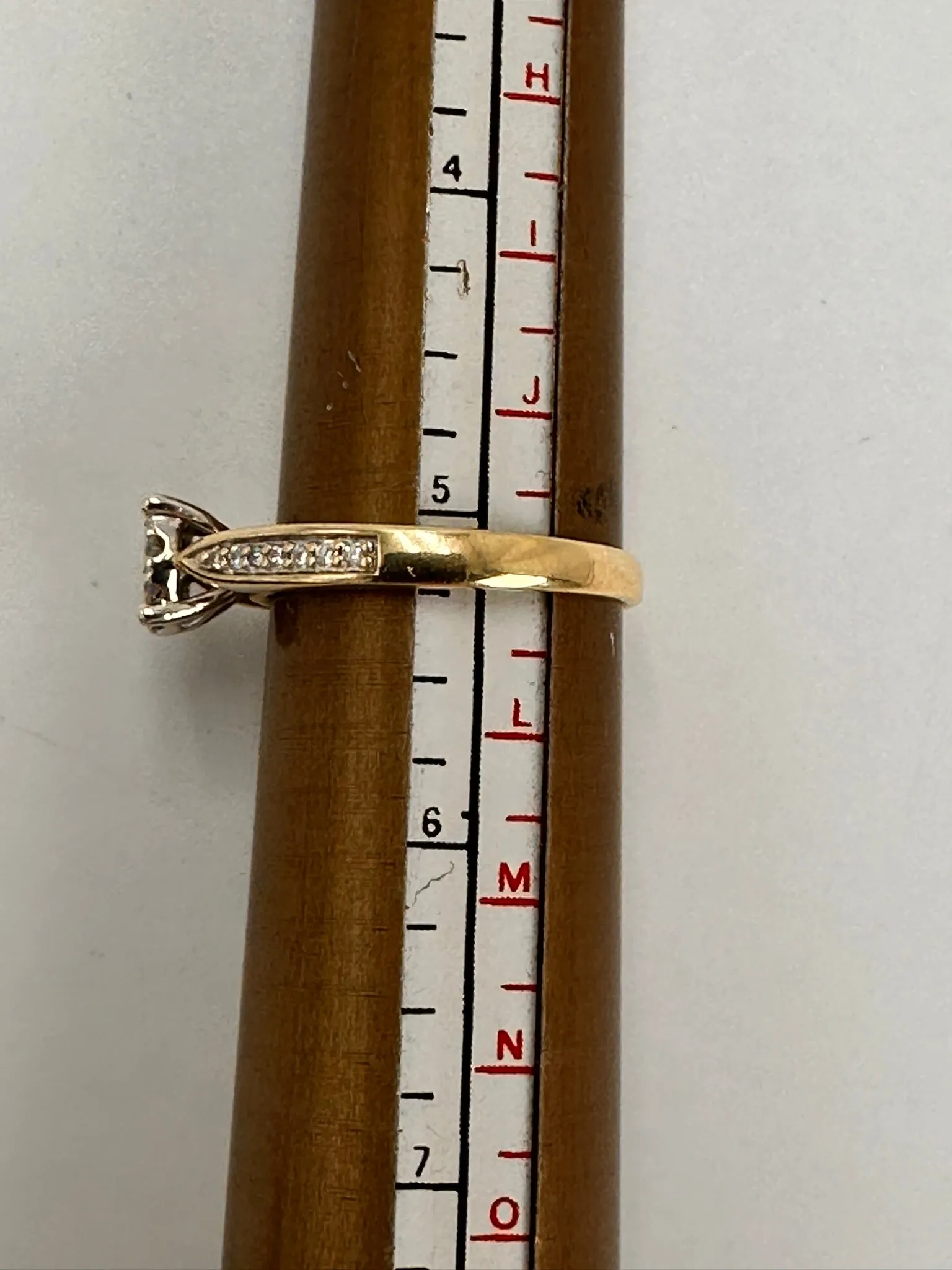 Stunning Assembled Yellow and White Gold Diamond Ring