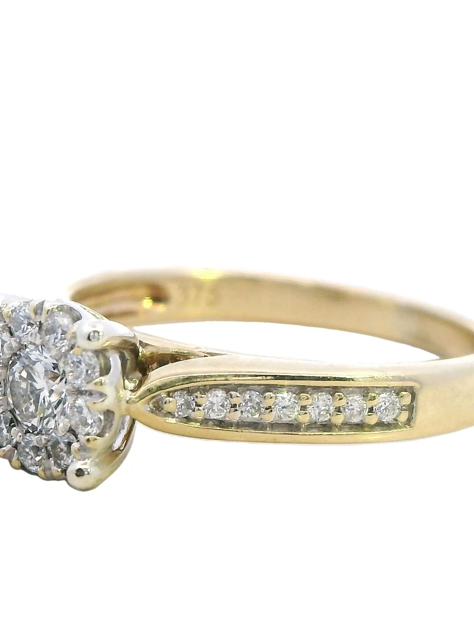 Stunning Assembled Yellow and White Gold Diamond Ring