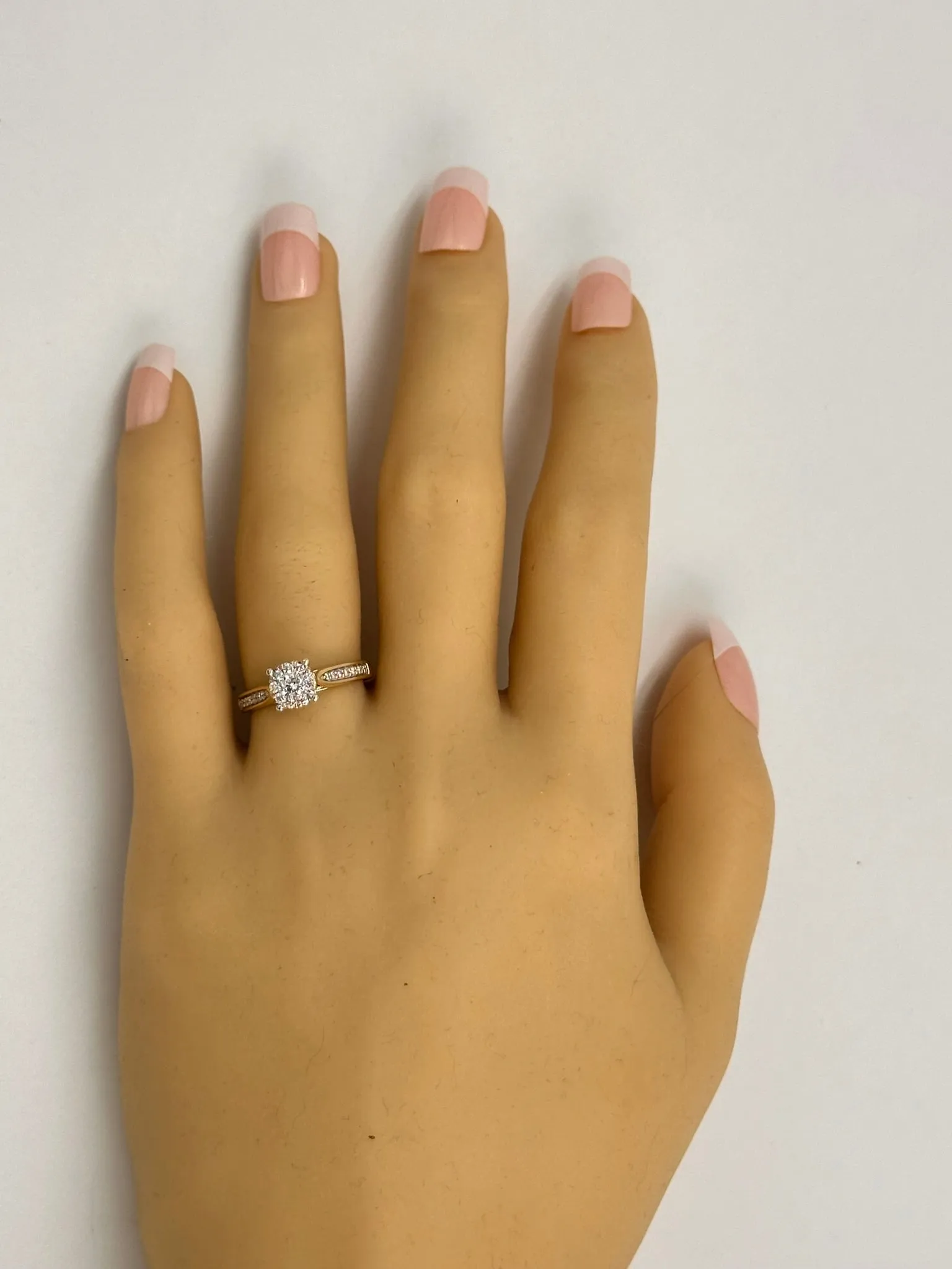 Stunning Assembled Yellow and White Gold Diamond Ring