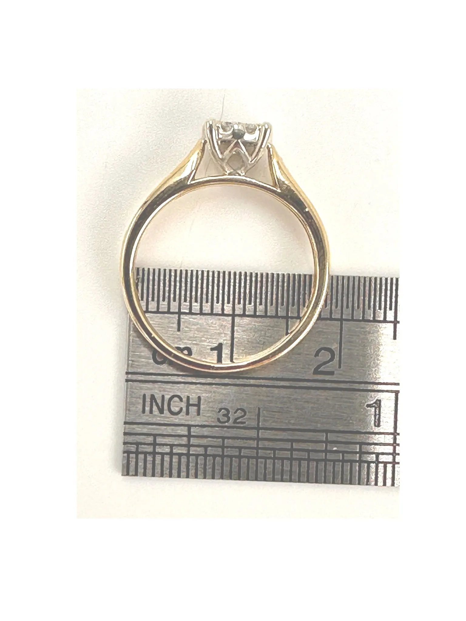 Stunning Assembled Yellow and White Gold Diamond Ring