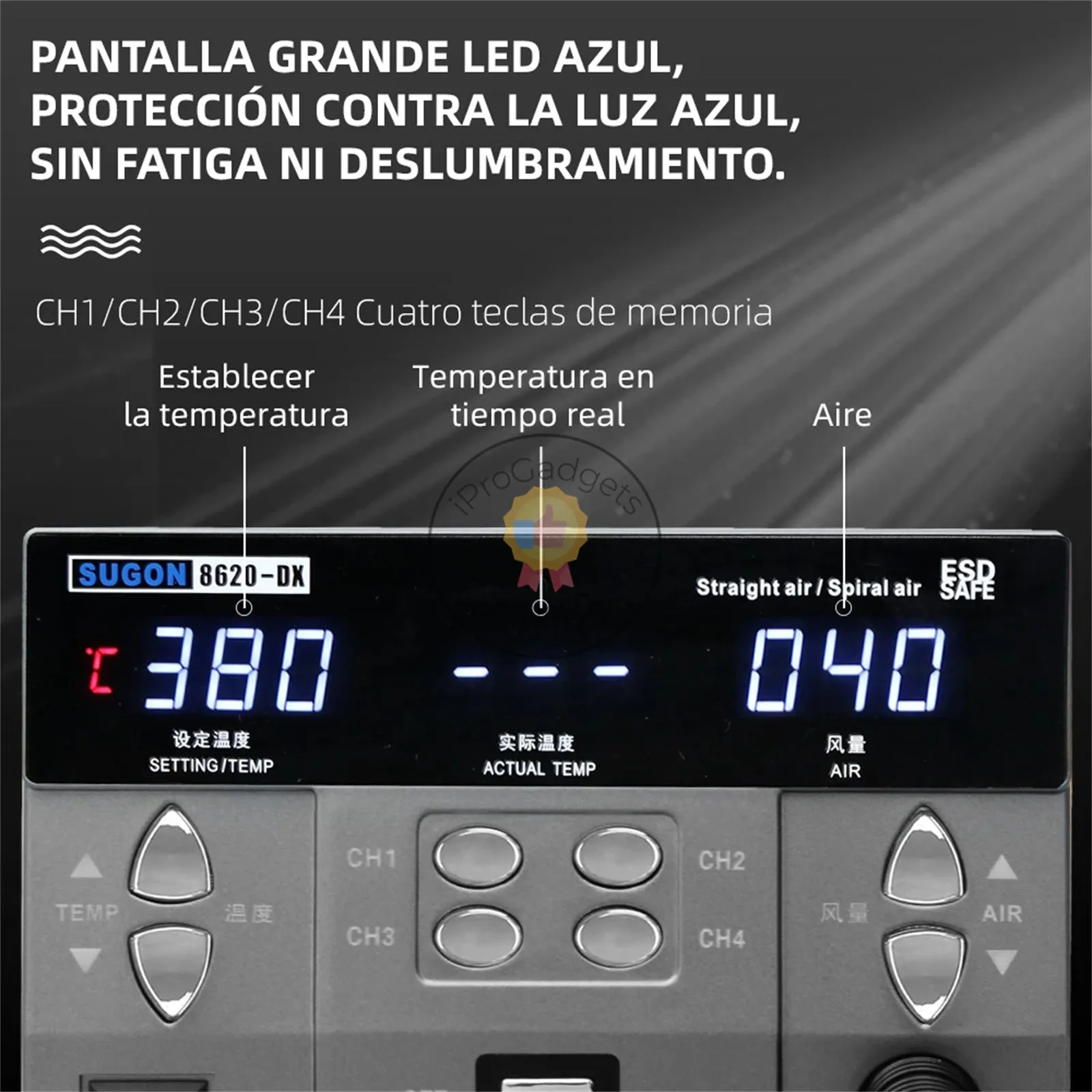 Sugon 8620DX Pro 1300W Hot Air Rework Station Microcomputer Temperature Control BGA Rework Station