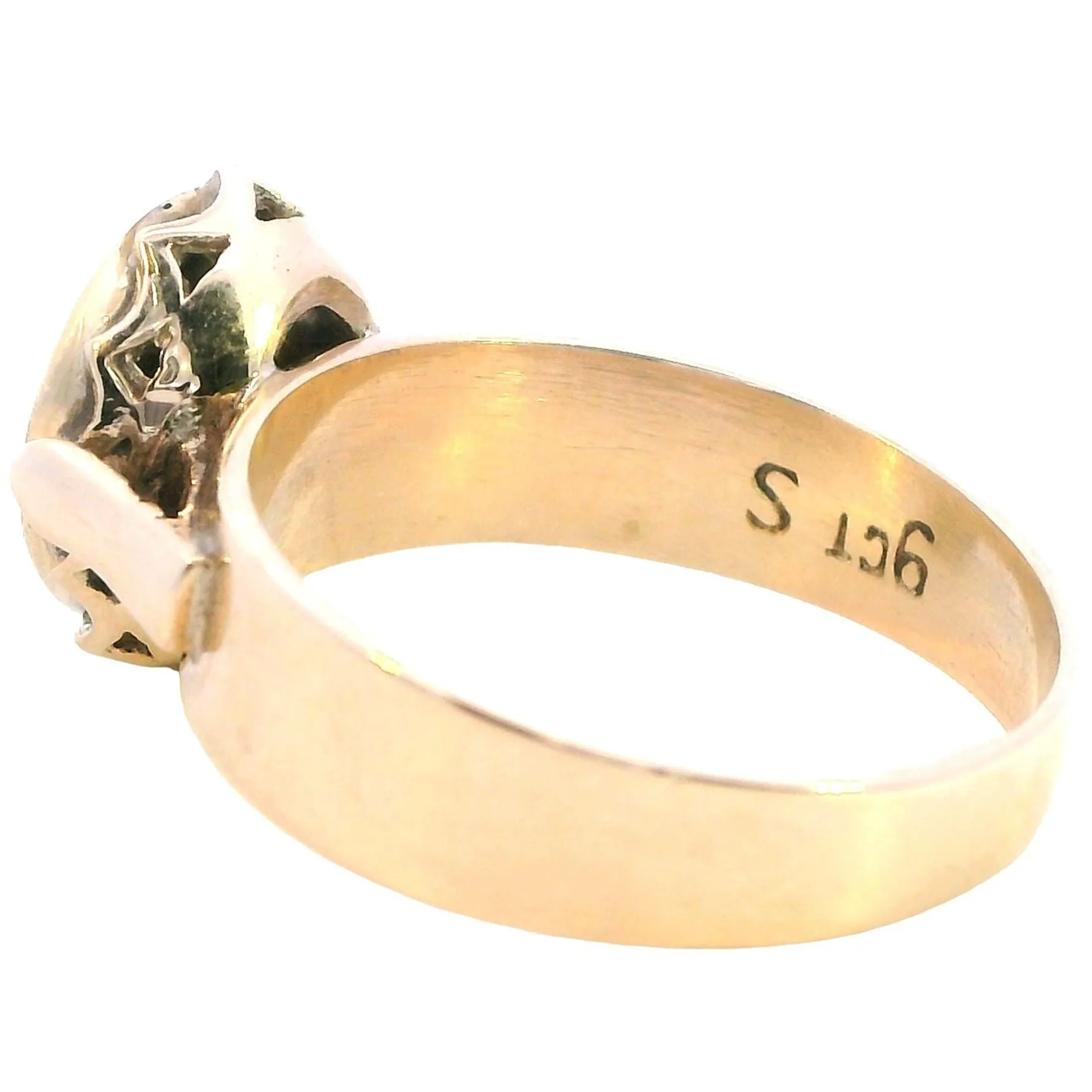 Sustainable Elegance: Radiant 9ct Yellow Gold Opal Triplet Ring