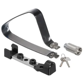 TiGr BLUE mini – blue steel mini ulock: strong, lightweight, certified bicycle security. Mounting clip included