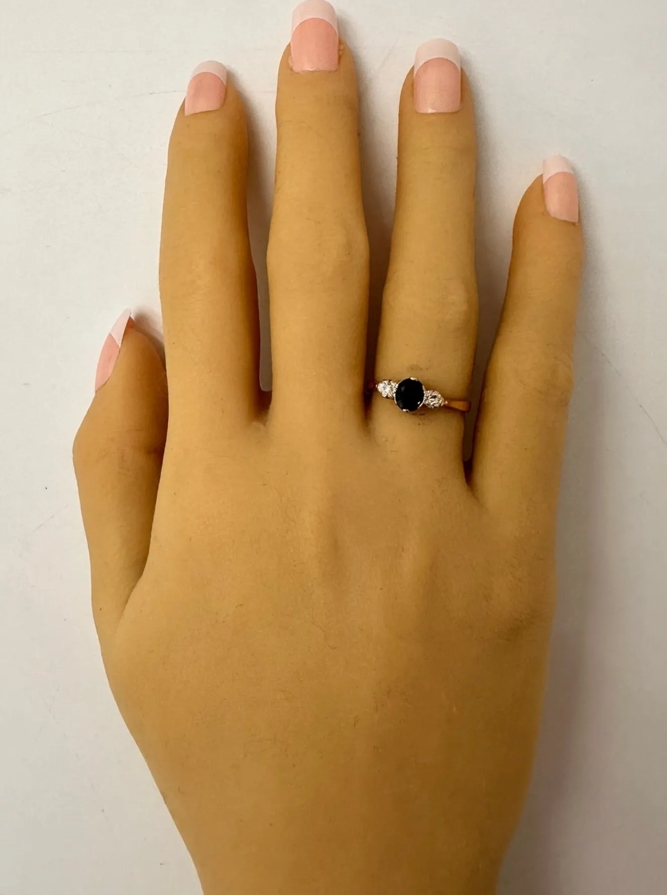 Timeless Elegance 18ct Yellow & White Gold 3 stone Sapphire & Diamond Ring